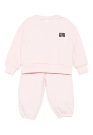 MSGM Kids logo-print tracksuit set - Rosa