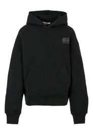 MSGM Kids crystal-embellished hoodie - Schwarz
