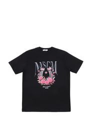 MSGM Kids embellished T-shirt - Schwarz