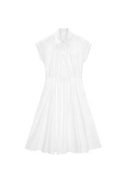 MSGM Midikleid mit Tasche - Weiß