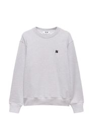 MSGM logo-detail crew-neck sweatshirt - Grau