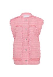 MSGM fringed-trim waistcoat - Rosa