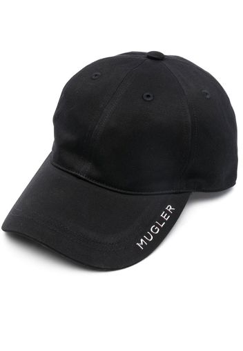 Mugler logo-plaque baseball cap - Schwarz