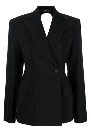 Mugler open-back tailored blazer - Schwarz