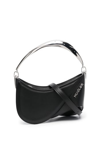 Mugler Spiral Curve 01 shoulder bag - Schwarz