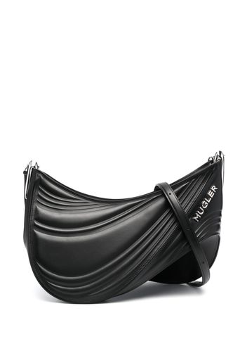 Mugler Spiral Curve 01 shoulder bag - Schwarz