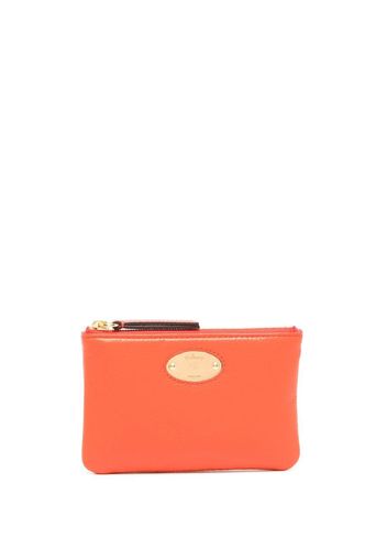 Mulberry logo-embellished zip cardholder - Orange