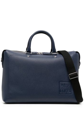 Mulberry City debossed-logo briefcase - Blau