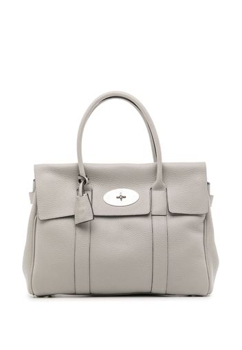 Mulberry Bayswater grained-finish tote bag - Grau