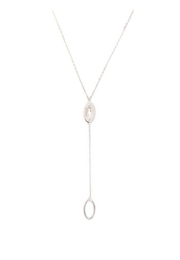 Mulberry Bayswater Postman's Lock long necklace - Silber