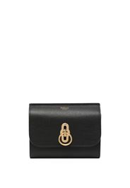 Mulberry Amberley medium classic-grain wallet - BLACK