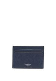 Mulberry logo-print leather cardholder - Blau