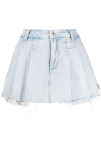 Musium Div. raw-edge denim shorts - Blau