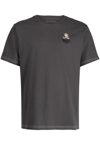 Musium Div. logo-print short-sleeve T-shirt - Grau
