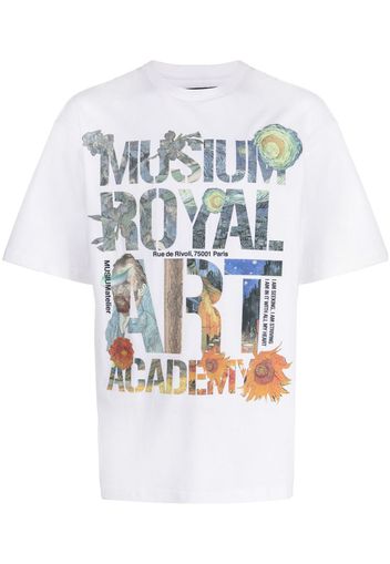 Musium Div. logo-print short-sleeve T-shirt - Weiß