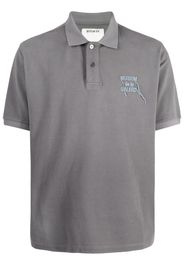 Musium Div. logo-embroidered polo shirt - Grau