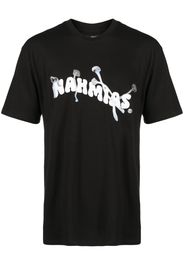 Nahmias logo-print cotton T-shirt - Schwarz