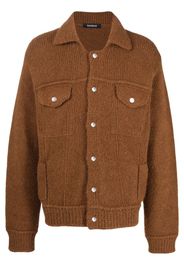 Nahmias panelled button-up cardigan - Braun