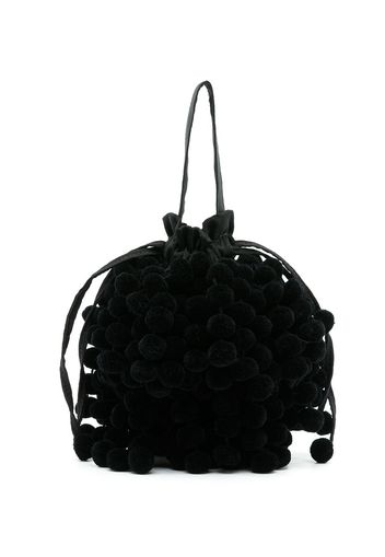 Nannacay Charlotte Handtasche mit Pompons - Schwarz