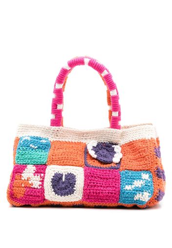 Nannacay Shopper im Patchwork-Design - Mehrfarbig