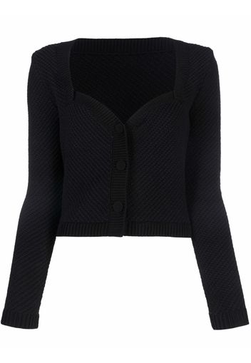 Nanushka Cardigan mit schmalem Schnitt - Schwarz