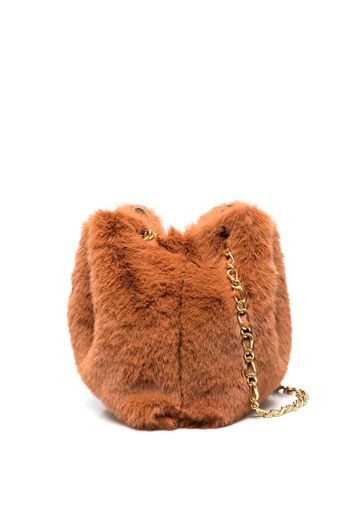 Nanushka Shopper aus Faux Fur - Orange