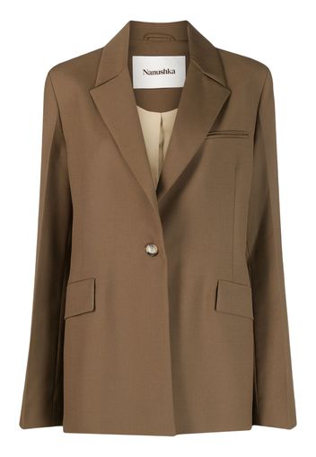 Nanushka single-breasted blazer - Nude