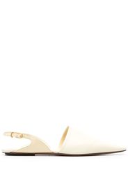 Nanushka Eckige Slingback-Mules - Nude