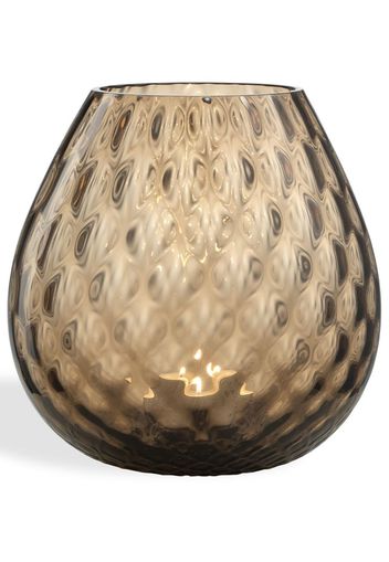 NasonMoretti Macramé glass candle holder - Braun