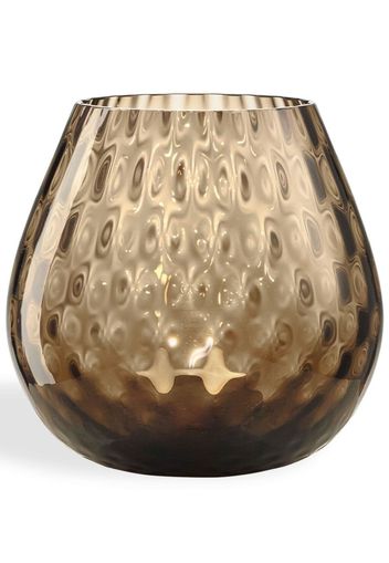 NasonMoretti glass candle holder - Braun