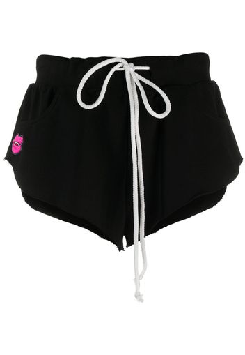 Natasha Zinko Shorts mit Patch - Schwarz