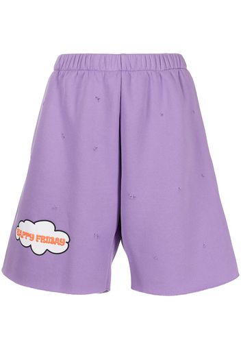 Natasha Zinko cloud print shorts - Violett