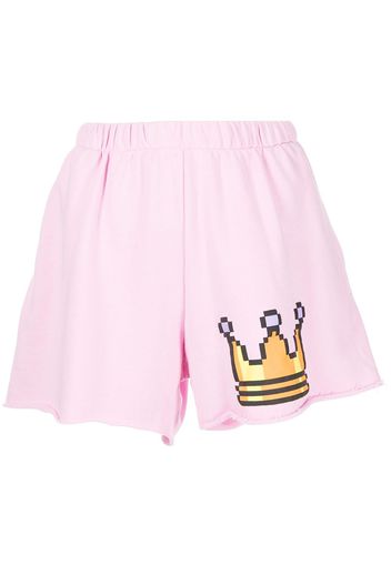 Natasha Zinko graphic print shorts - Rosa