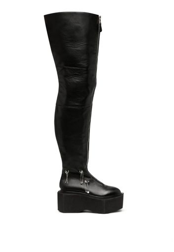 Natasha Zinko Box 85mm thigh-high boots - Schwarz