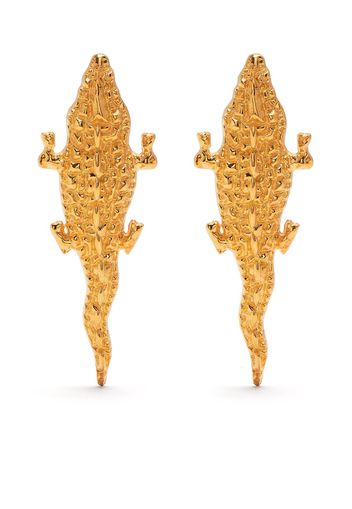 Natia X Lako Crocodile earrings - Gold