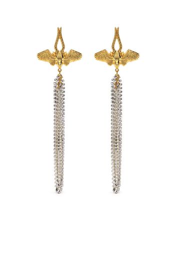 Natia X Lako Bull crystal-embellished earrings - Gold