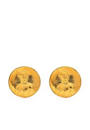 Natia X Lako Medallion gold-plated earrings