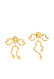 Natia X Lako Long Bow brass earrings - Gold