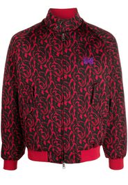 Needles graphic-pattern funnel neck jacket - Rot