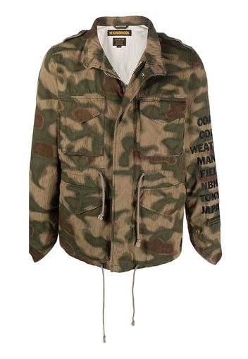 Neighborhood M-65 Jacke mit Camouflage-Print - Grün