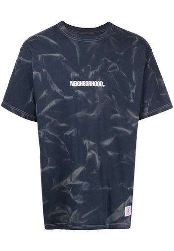 Neighborhood T-Shirt mit Logo-Print - Blau