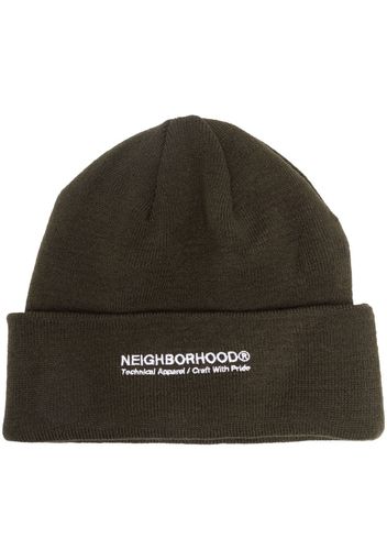 Neighborhood Beanie mit Logo-Stickerei - Grün