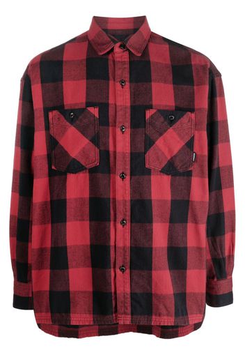 Neighborhood check-pattern cotton shirt - Rot