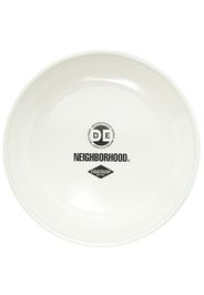 Neighborhood logo-print plate - Weiß