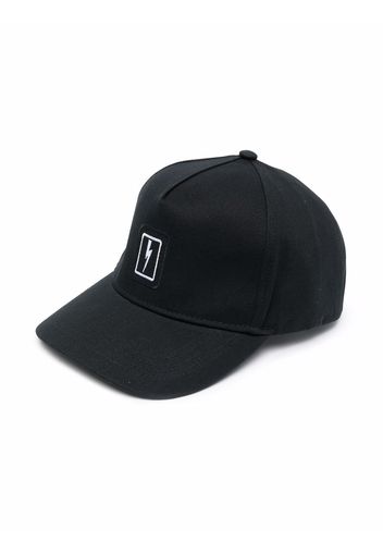 Neil Barrett Kids Baseballkappe mit Logo - Schwarz