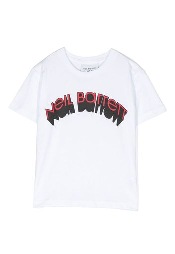 Neil Barrett Kids logo-print short-sleeve T-shirt - Weiß