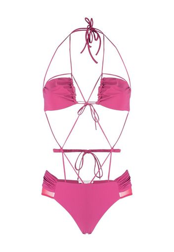 Nensi Dojaka strappy-design swimsuit - Nude