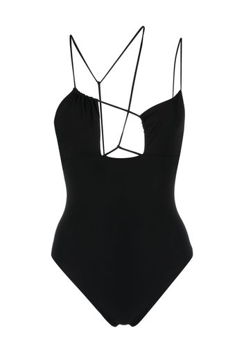 Nensi Dojaka strap-detail swimsuit - Schwarz