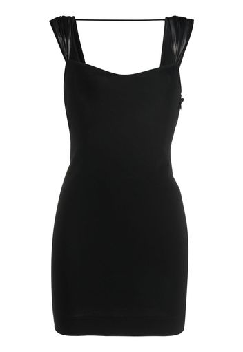 Nensi Dojaka sweetheart-neck backless mini dress - Schwarz