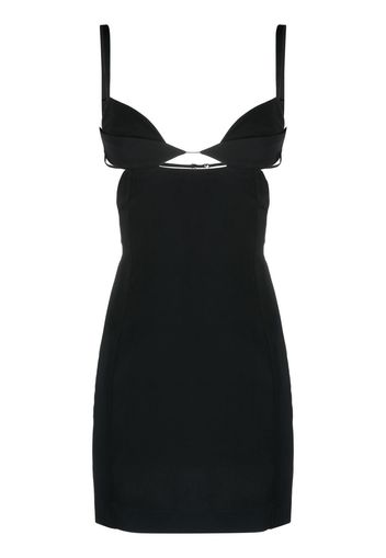 Nensi Dojaka cut-out sleeveless mini dress - Schwarz